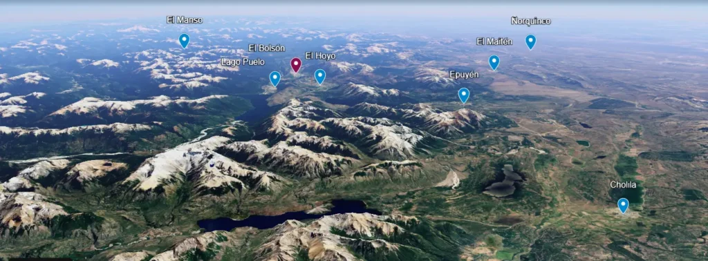 comarca andina satelital
